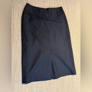 Toteme Navy Pinstripe Pencil Skirt NWT size 34